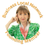 Donna Lane - with the words Business Local Network, Founding Member in a text circle